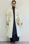 Drape Skirt Long Trench Coat/ドレープスカーフロングトレンチコート メゾンスペシャル/MAISON SPECIAL