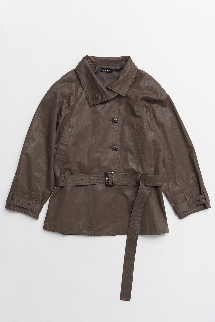 春物22awメゾンスペシャル ユニセックスショートトレンチ サイズ1 楽天市場】MAISON SPECIAL 《ユニセックスアイテム》シアーレイヤ