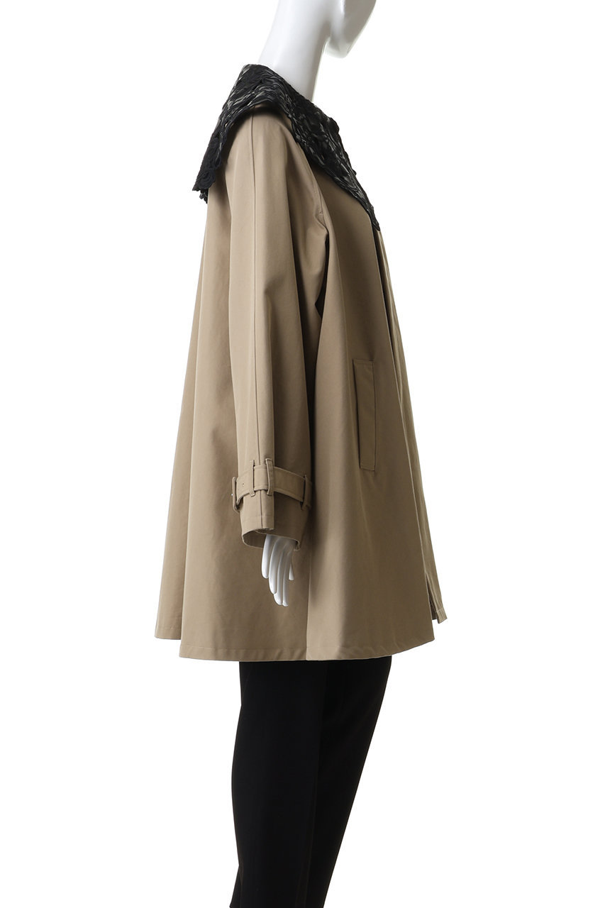maison special レース襟 ベージュ トレンチコート MAISON SPECIAL(メゾンスペシャル)｜Lace Collar Tent Flare Trench