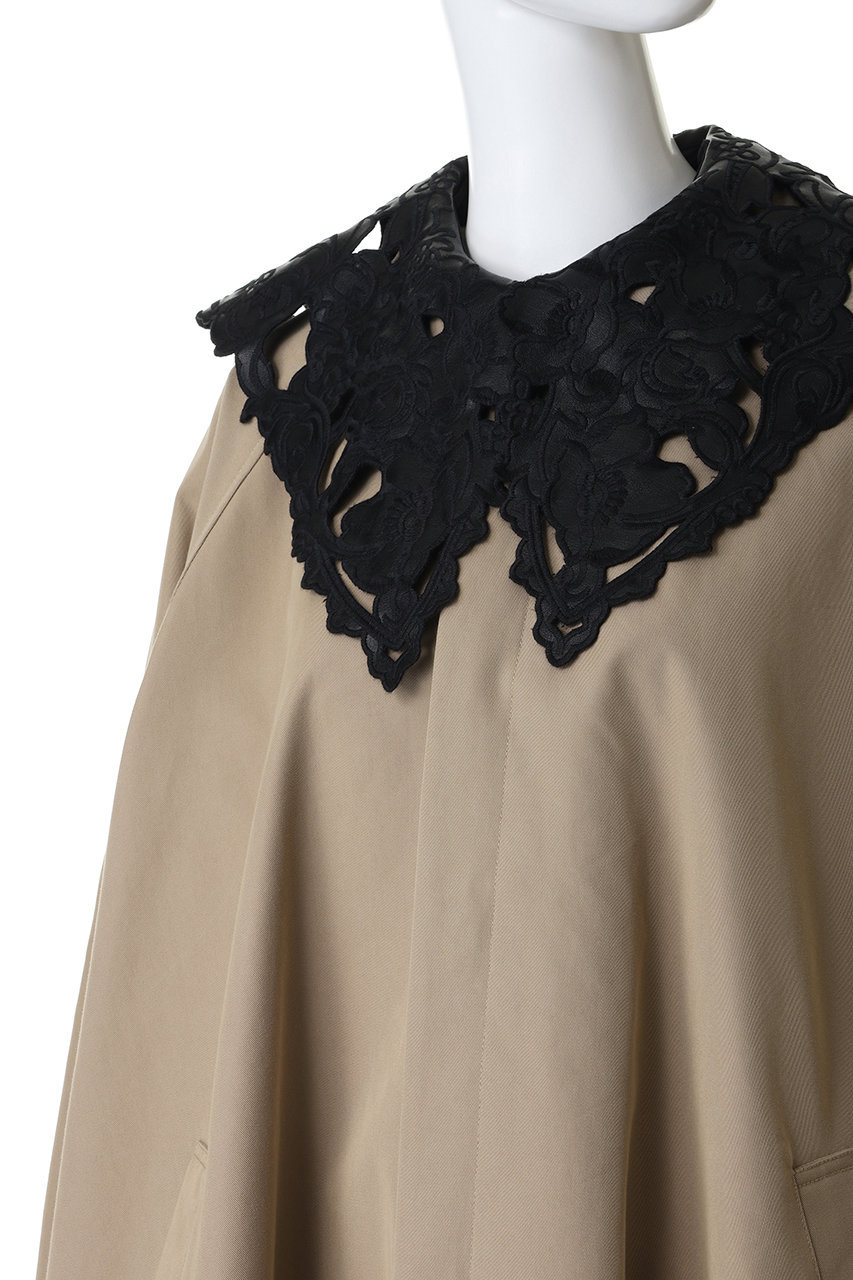 MAISON SPECIAL(メゾンスペシャル)｜Lace Collar Tent Flare Trench