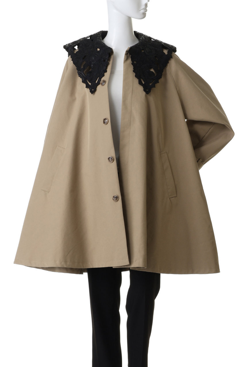 MAISON SPECIAL(メゾンスペシャル)｜Lace Collar Tent Flare Trench