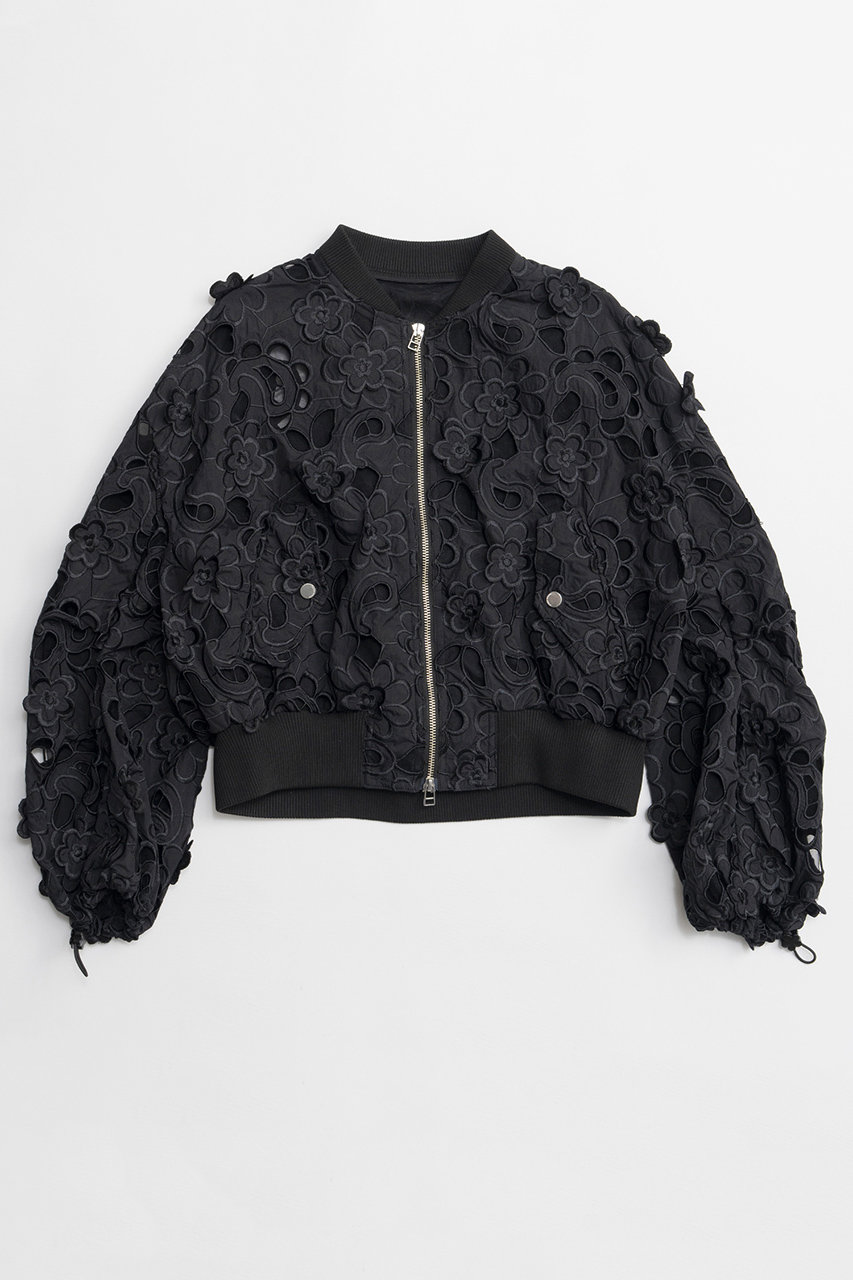 メゾンスペシャル/MAISON SPECIALの【予約販売】Cut-Off Flower MA-1/カットオフフラワーMA-1(BLK(ブラック)/21261215201)