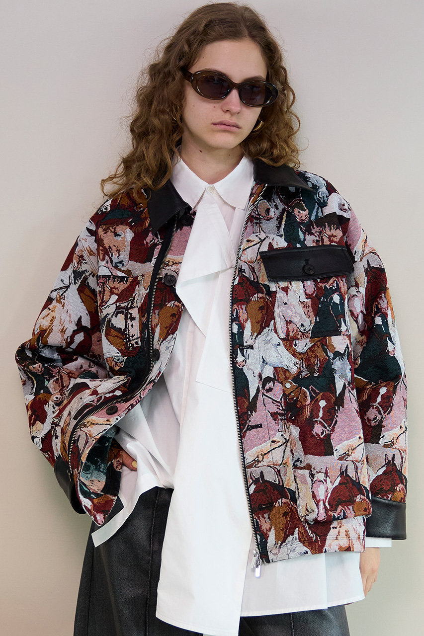 MAISON SPECIAL(メゾンスペシャル)｜Horse Jacquard Utility Jacket