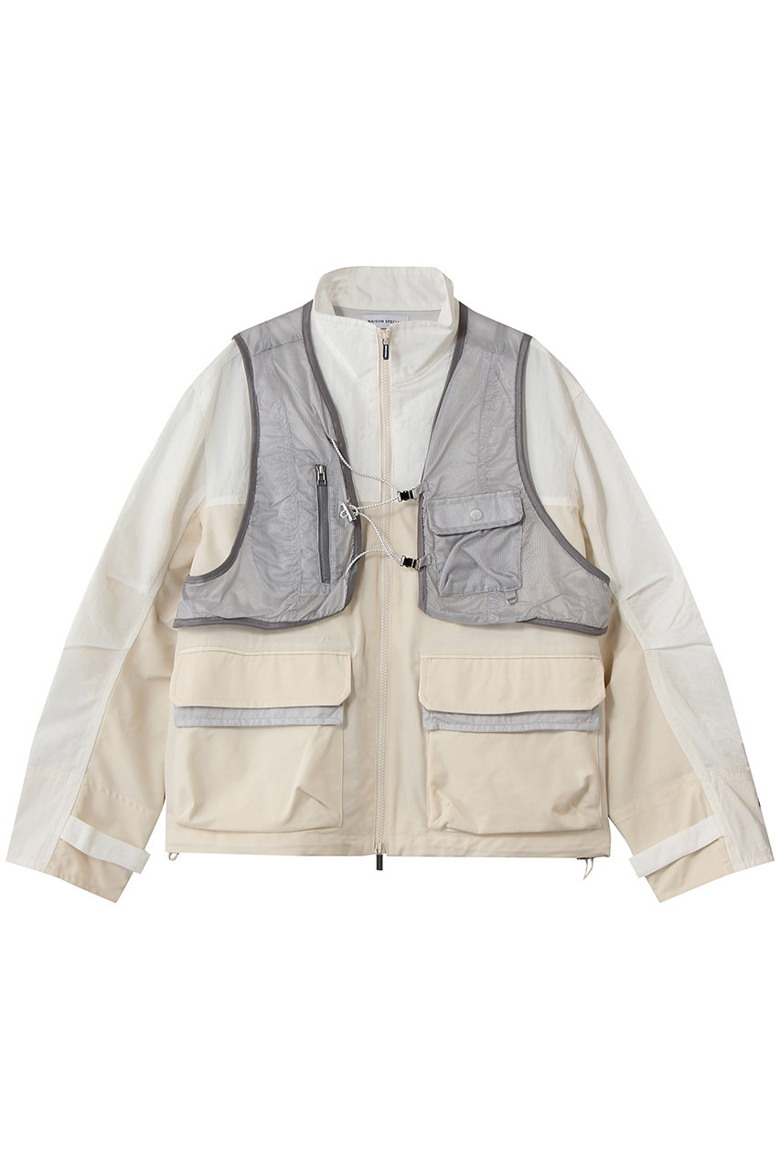 メゾンスペシャル/MAISON SPECIALのBest Layered Mountain Jacket/ベストレイヤードマウンテンジャケット(WHT(ホワイト)/21261215306)