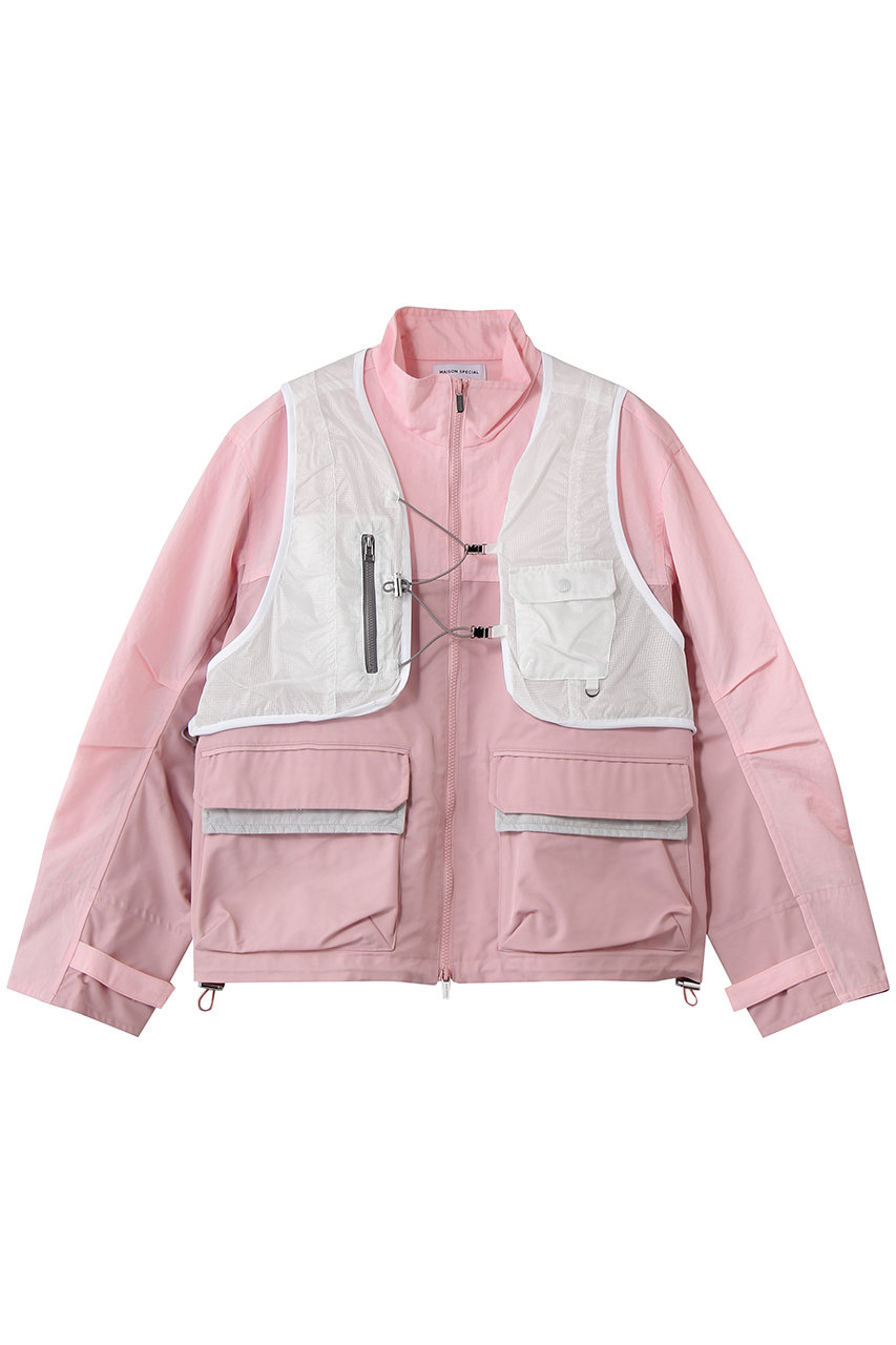 メゾンスペシャル/MAISON SPECIALのBest Layered Mountain Jacket/ベストレイヤードマウンテンジャケット(PNK(ピンク)/21261215306)