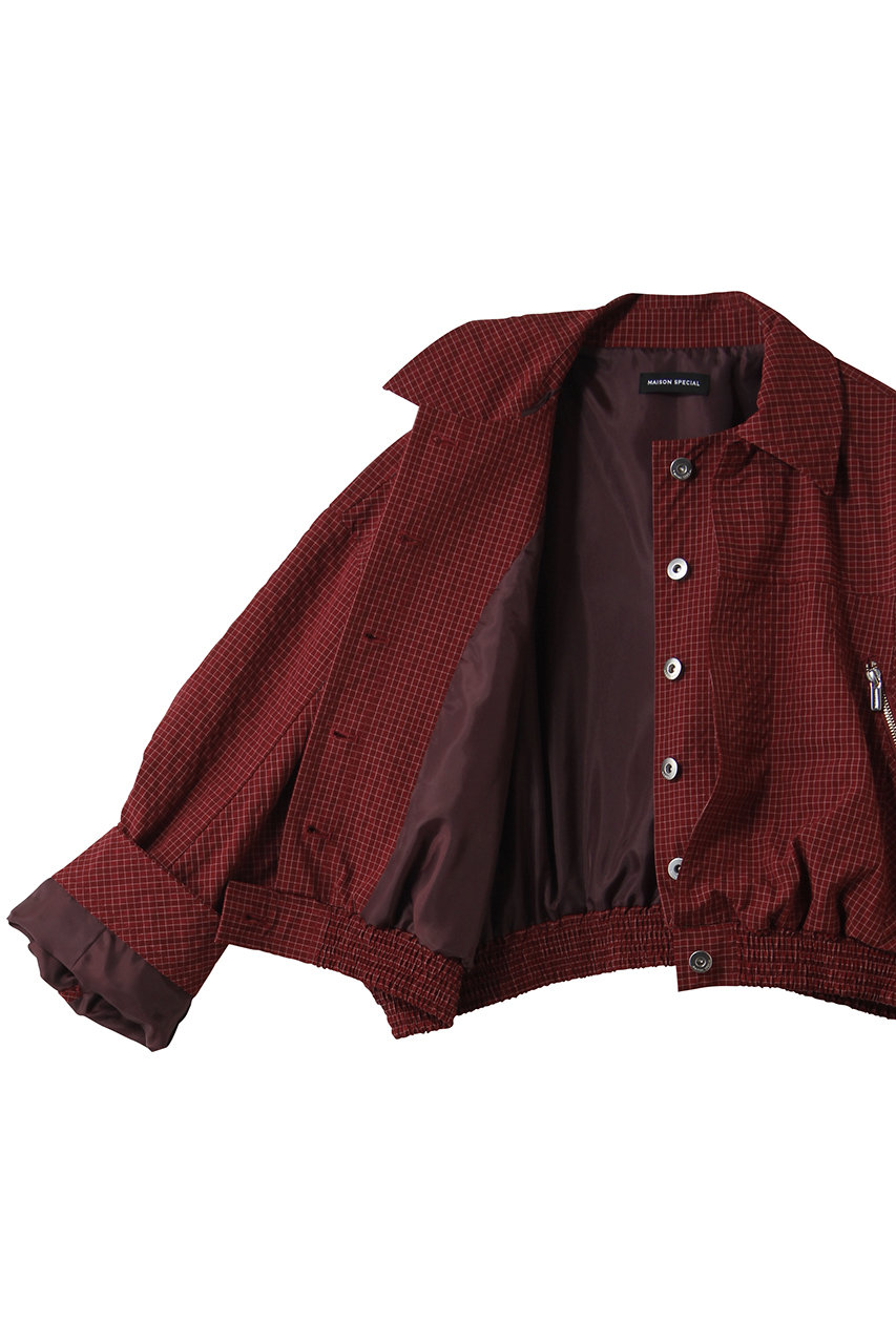 MAISON SPECIAL(メゾンスペシャル)｜Layered Check Blouson/レイヤード