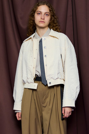 メゾンスペシャル/MAISON SPECIALの【予約販売】Layered Check Blouson/レイヤードチェックブルゾン(110800/110802)