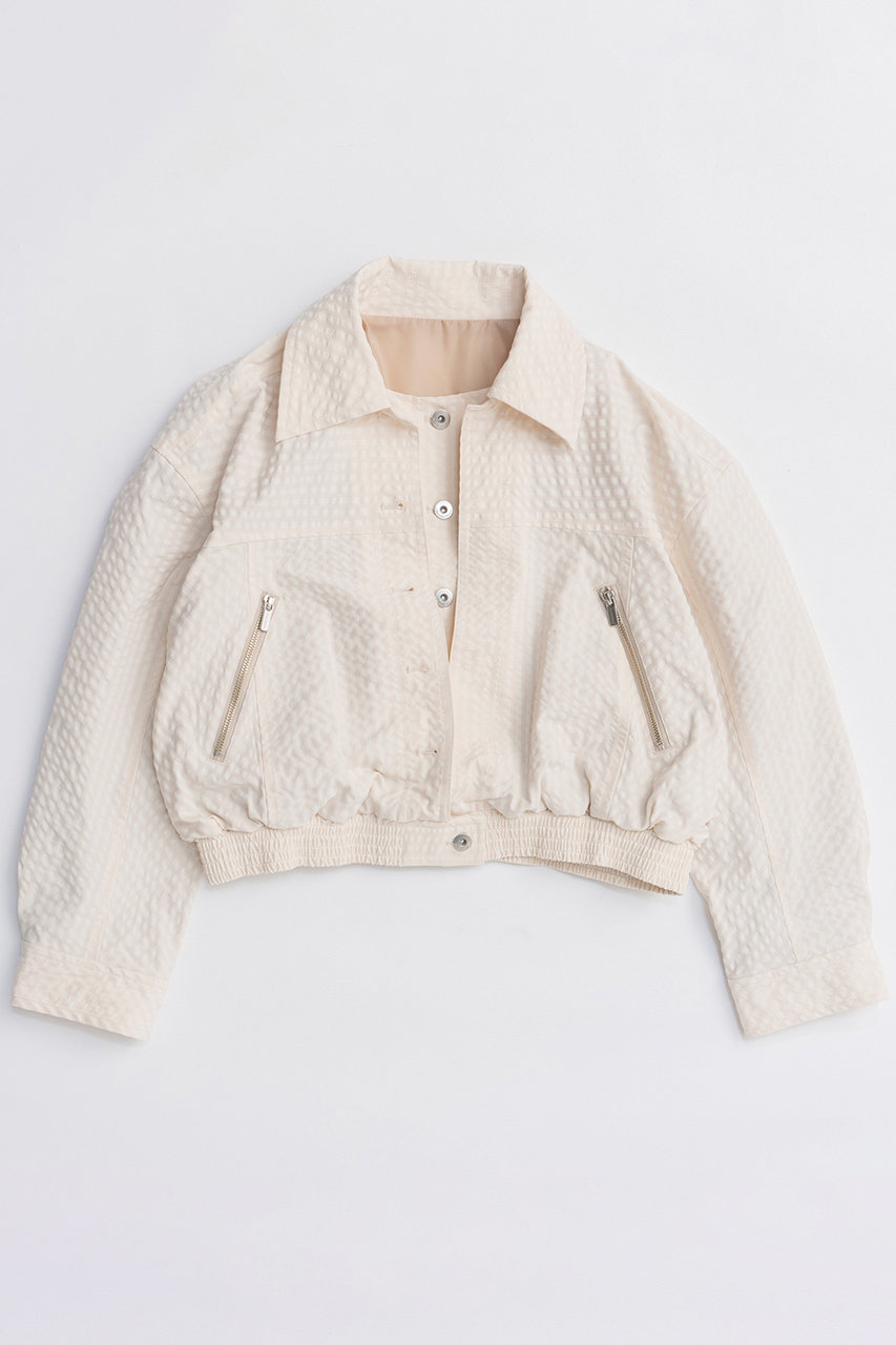 メゾンスペシャル/MAISON SPECIALの【予約販売】Layered Check Blouson/レイヤードチェックブルゾン(WHT(ホワイト)/21261215307)
