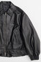 【予約販売】Voluminous Leather Blouson/ボリューミーレザーブルゾン メゾンスペシャル/MAISON SPECIAL