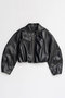 【予約販売】Gathered Balloon Vegan Leather Jacket/ギャザーバルーンフェイクレザージャケット メゾンスペシャル/MAISON SPECIAL BLK(ブラック)