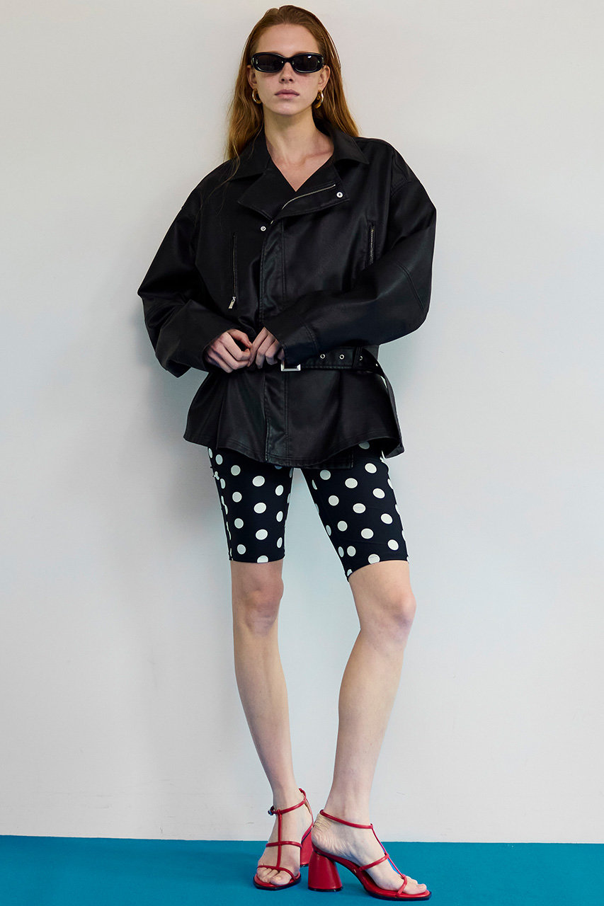 MAISON SPECIAL(メゾンスペシャル)｜Belted Faux Leather Jacket