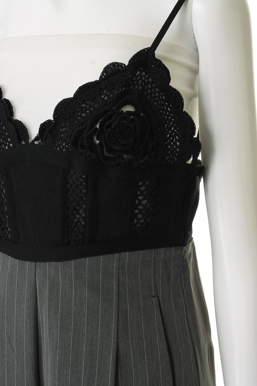 MAISON SPECIAL(メゾンスペシャル)｜Crochet V-Neck All-in-One