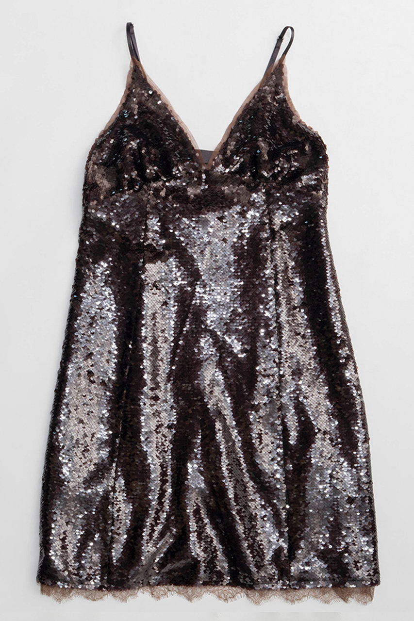メゾンスペシャル/MAISON SPECIALの【予約販売】Sequin Camisole One-Piece/スパンコールキャミワンピース(BRN(ブラウン)/21261265302)