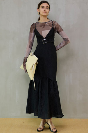 メゾンスペシャル/MAISON SPECIALの【予約販売】Jacquard Camisole One-Piece/ジャガードキャミワンピース(110500/110503)