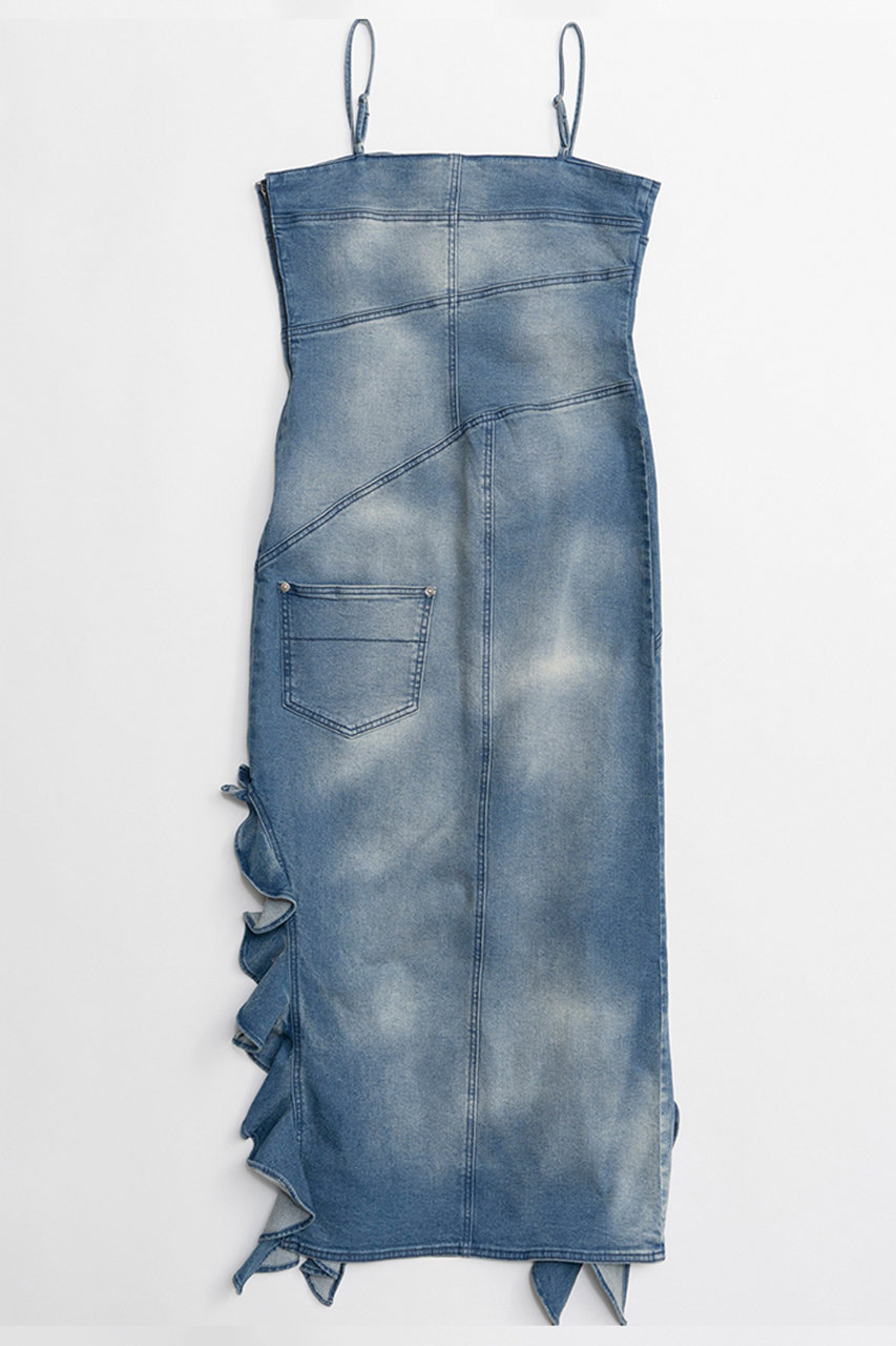 MAISON SPECIAL デニムワンピース MAISON SPECIAL(メゾンスペシャル)｜【予約販売】Frill Denim Dress