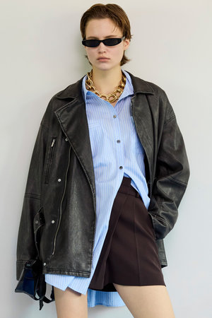 メゾンスペシャル/MAISON SPECIALの【予約販売】Rhinestone Overshirt/ラインストーンオーバーシャツ(110400/110403)