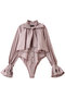 Ruffle Shirt Bodysuit/ラッフルシャツボディスーツ メゾンスペシャル/MAISON SPECIAL PNK(ピンク)