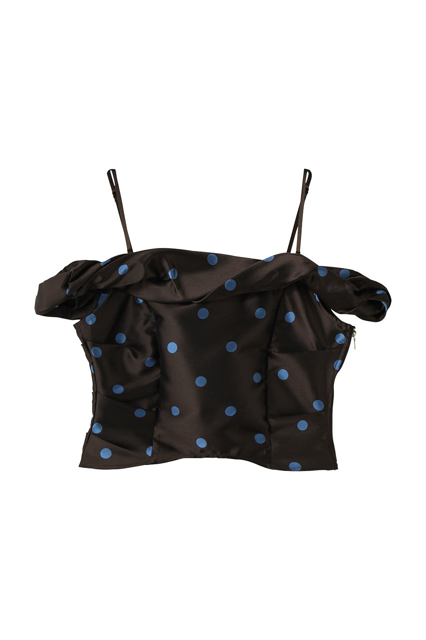 メゾンスペシャル/MAISON SPECIALのTwist Off-Shoulder Blouse/ツイストオフショルビスチェ(BRN(ブラウン)/21261315204)