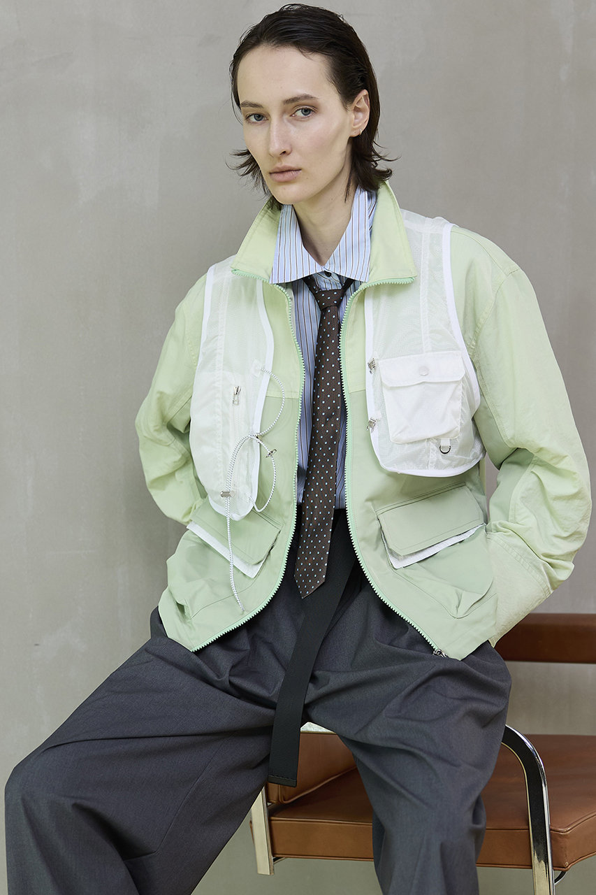 MAISON SPECIAL(メゾンスペシャル)｜Striped Neck Tie Shirt