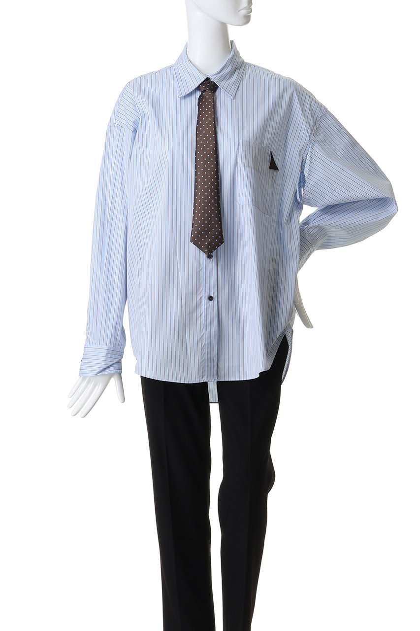 MAISON SPECIAL(メゾンスペシャル)｜Striped Neck Tie Shirt