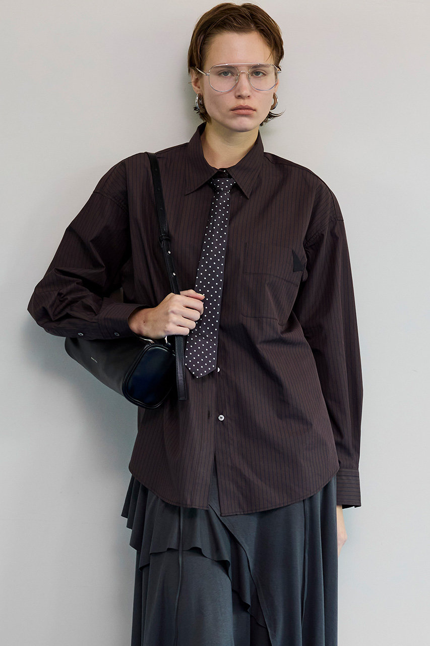 maison special ネクタイシャツ MAISON SPECIAL(メゾンスペシャル)｜Tie Shirt/ネクタイシャツ/L.GRY