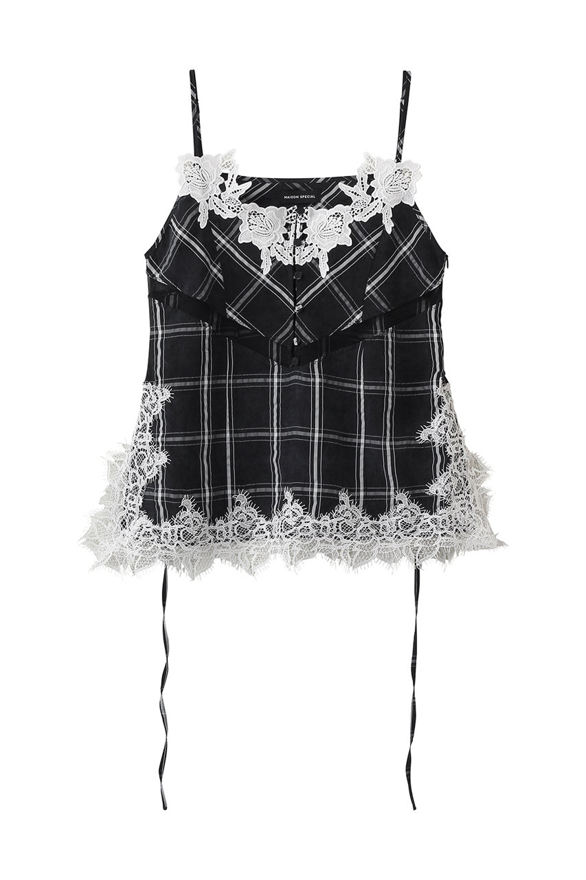 メゾンスペシャル/MAISON SPECIALのLingerie Camisole/ランジェリーキャミ(NVY(ネイビー)/21261315206)