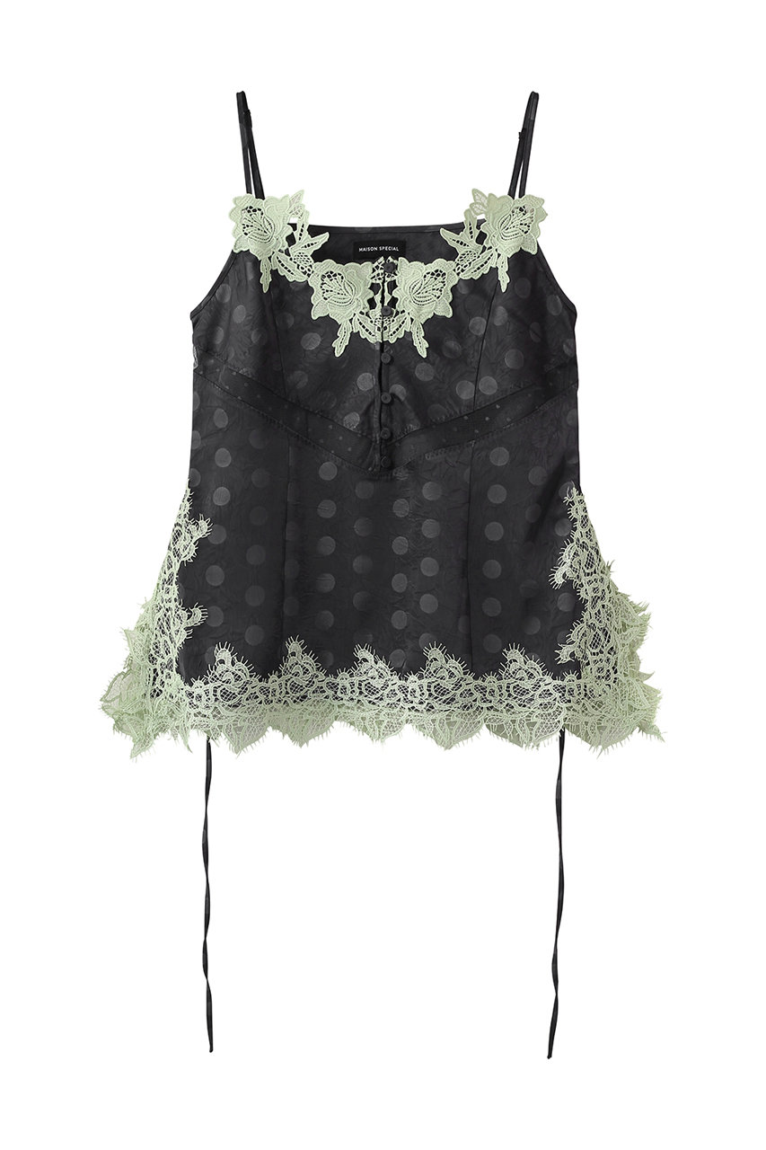 メゾンスペシャル/MAISON SPECIALのLingerie Camisole/ランジェリーキャミ(C.GRY(チャコールグレー)/21261315206)