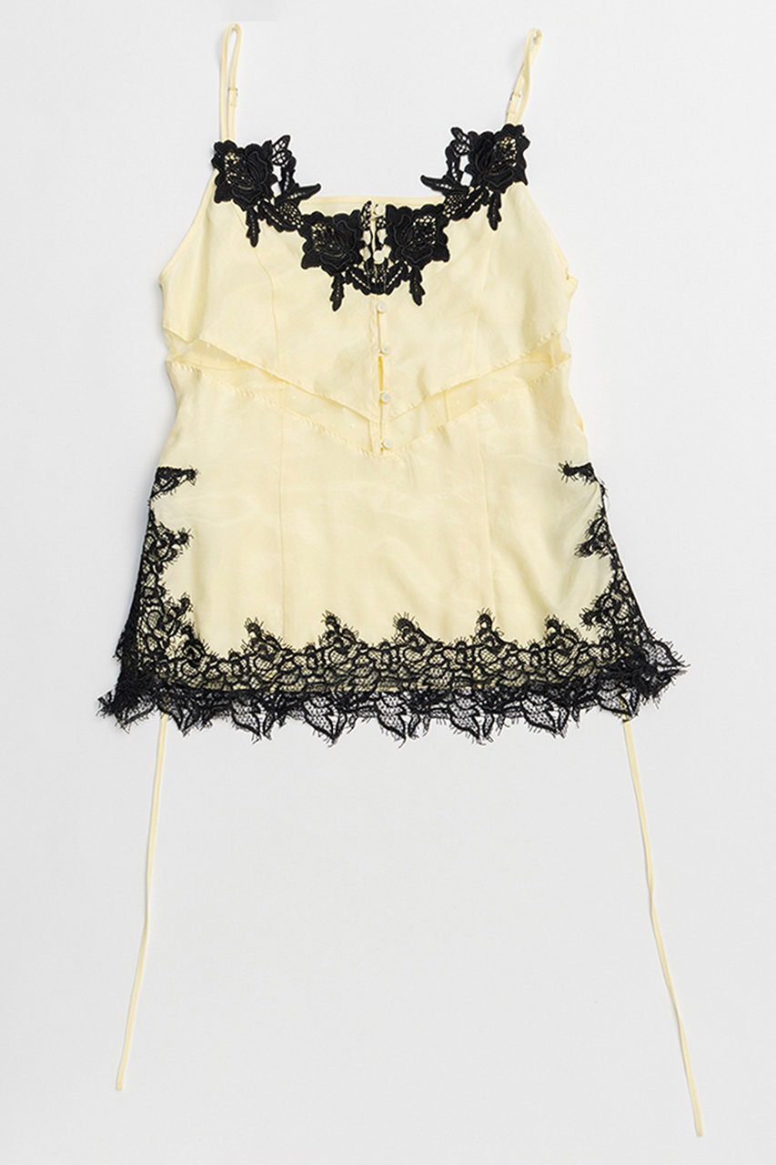 メゾンスペシャル/MAISON SPECIALの【予約販売】Lingerie Camisole/ランジェリーキャミ(YEL(イエロー)/21261315206)