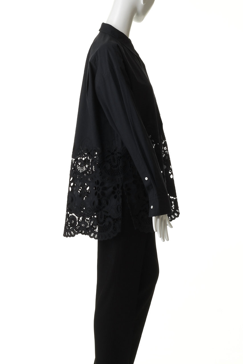 新品未使用♡MAISON SPECIAL♡エンブロイダリーネクタイシャツ MAISON SPECIAL(メゾンスペシャル)｜Hem Embroidery Neck Tie Shirt