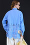Hem Embroidery Neck Tie Shirt/ヘムエンブロイダリーネクタイシャツ メゾンスペシャル/MAISON SPECIAL