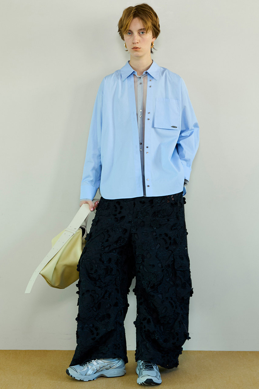 MAISON SPECIAL(メゾンスペシャル)｜Sheer Shirt/シースルーシャツ/BLU