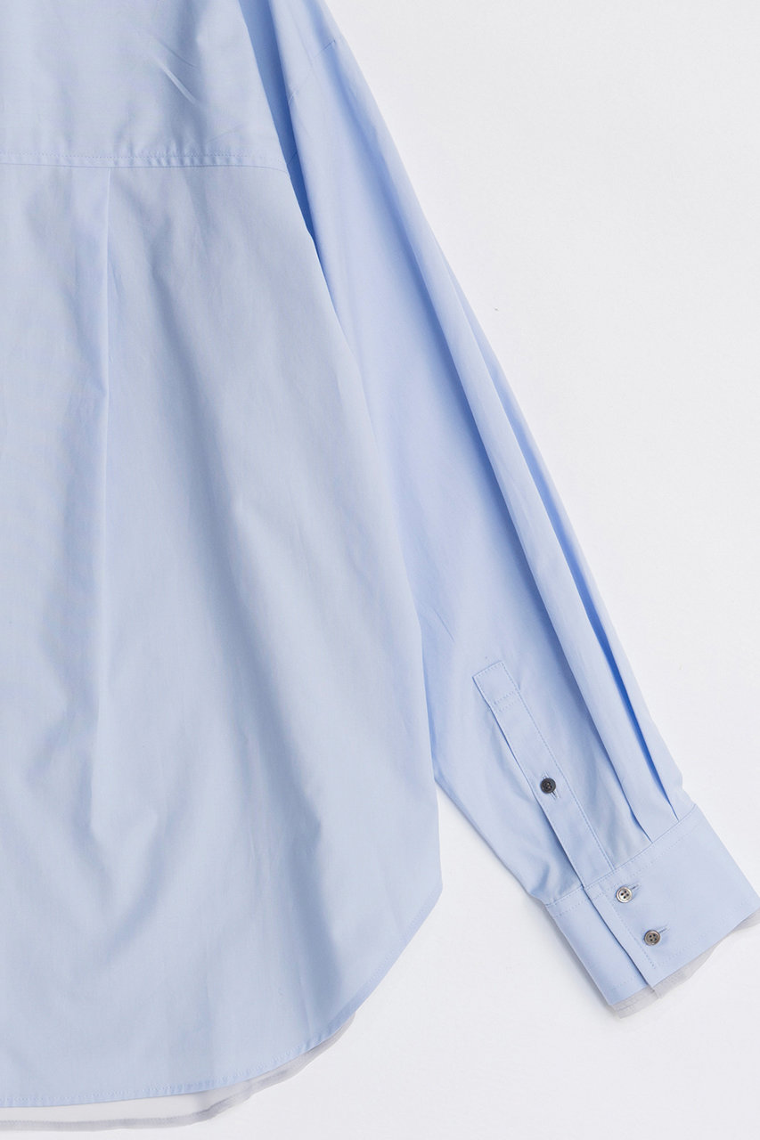 メゾンスペシャル シースルーライトブルーシャツ オーバーサイズ メゾンスペシャル シースルーライトブルーシャツ オーバーサイズ