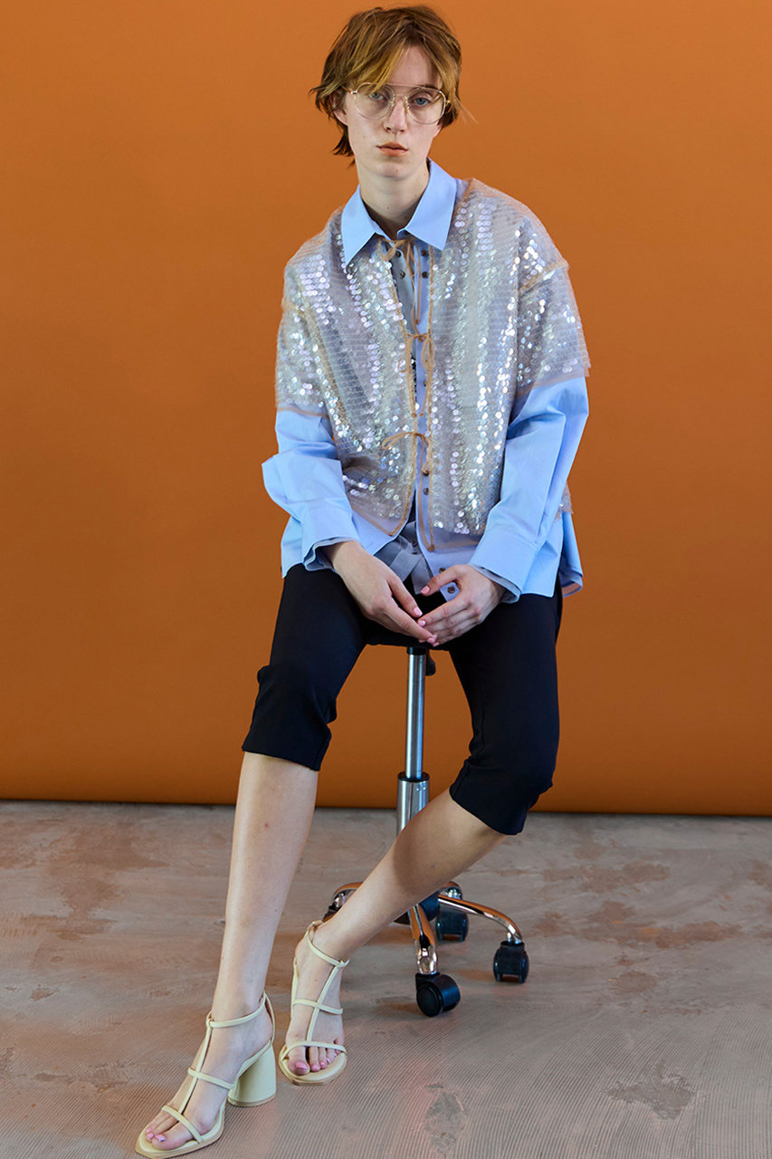 える♡maison special メゾンスペシャル　シースルートップス MAISON SPECIAL(メゾンスペシャル)｜Sheer Shirt/シースルーシャツ/BLU