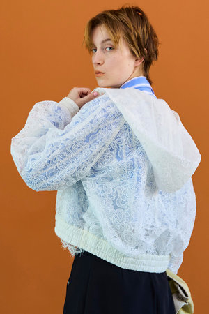 メゾンスペシャル/MAISON SPECIALの【予約販売】Tights Lace Parka/コードレースパーカー(110100/110105)