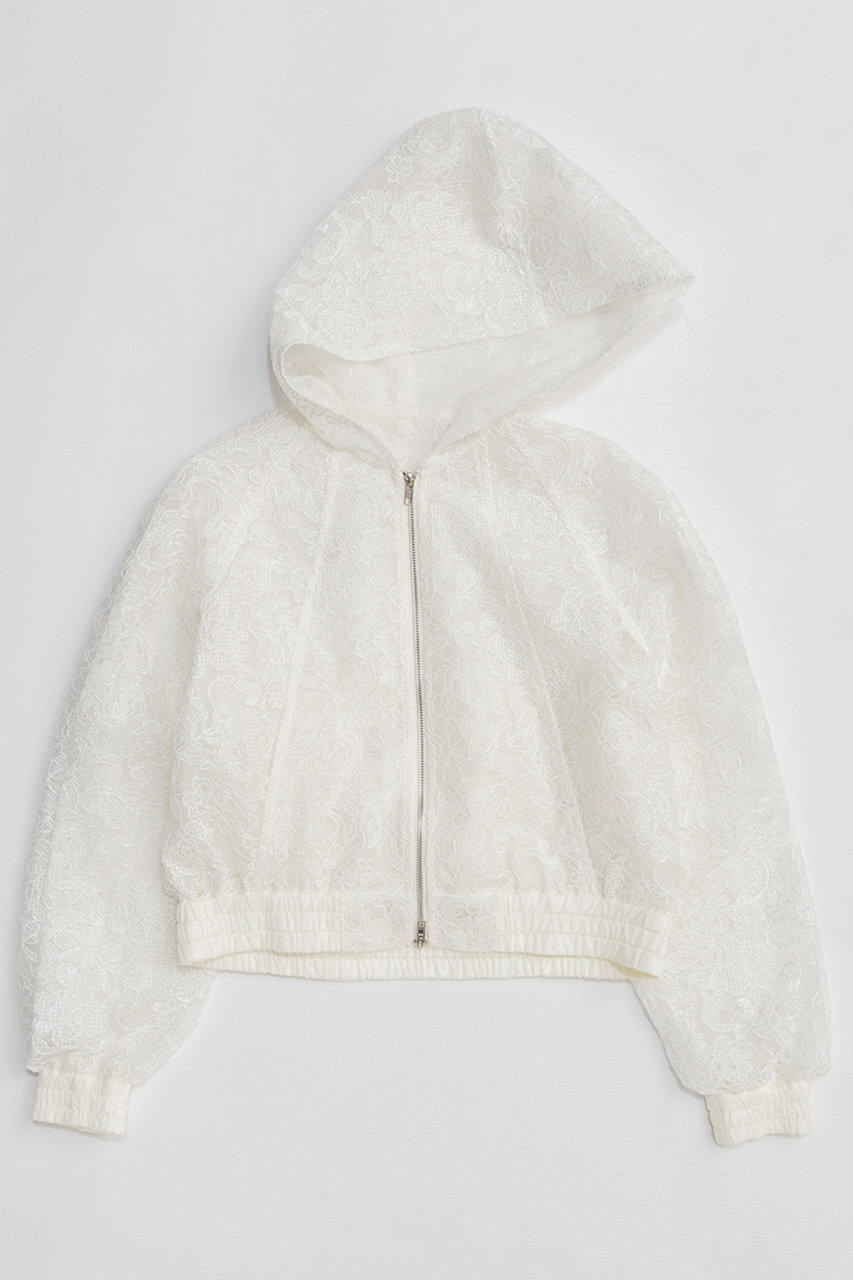 メゾンスペシャル/MAISON SPECIALの【予約販売】Tights Lace Parka/コードレースパーカー(WHT(ホワイト)/21261315304)