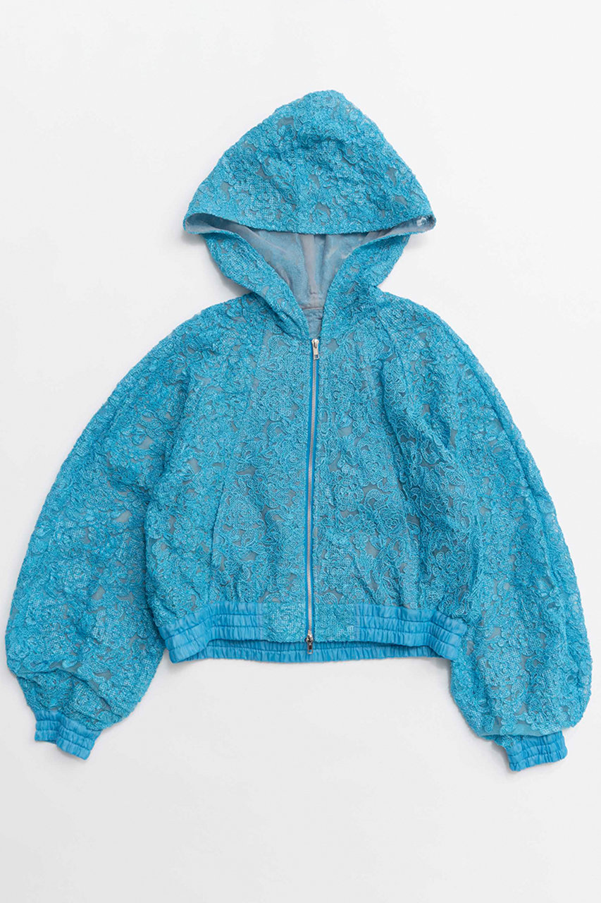 メゾンスペシャル/MAISON SPECIALの【予約販売】Tights Lace Parka/コードレースパーカー(BLU(ブルー)/21261315304)