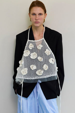 メゾンスペシャル/MAISON SPECIALのRose Bustier/ローズエンブロイダリーメッシュビスチェ(110400/110401)