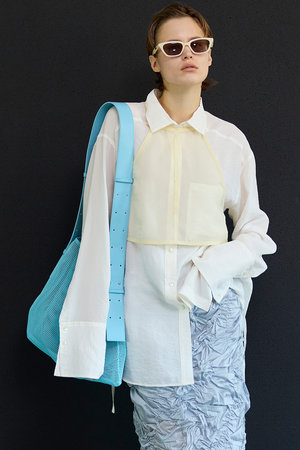 メゾンスペシャル/MAISON SPECIALの【予約販売】Sheer Bustier Combi Shorts/シアービスチェコンビシャツ(110400/110403)