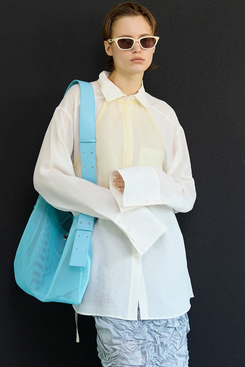 【shiii】MAISONSPECIAL メゾンスペシャル ビスチェ Shirring Bustier Shirt/シャーリングビスチェシャツ【MAISON SPECIAL