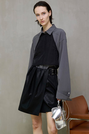 メゾンスペシャル/MAISON SPECIALの【予約販売】Sheer Bustier Combi Shorts/シアービスチェコンビシャツ(110400/110403)