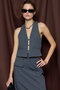 【予約販売】Suiting Halter Neck Vest/スーチングホルターネックベスト メゾンスペシャル/MAISON SPECIAL