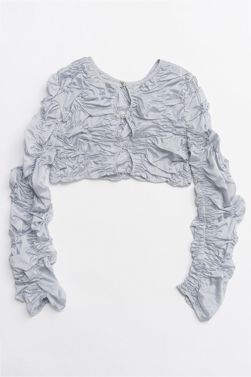 メゾンスペシャル/MAISON SPECIALの【予約販売】Random Charring Bolero/ランダムシャーリングボレロ(BLU(ブルー)/21261315703)