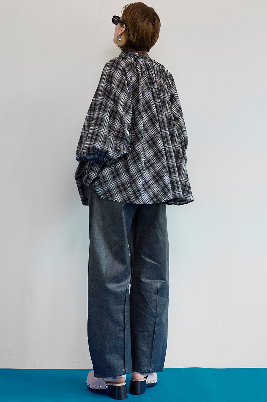 MAISON SPECIAL(メゾンスペシャル)｜V-neck voluminous blouse/タイ付V