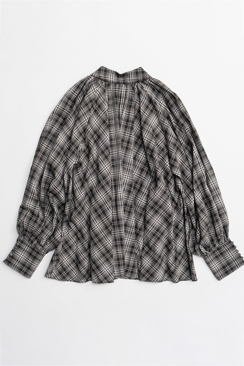 MAISON SPECIAL(メゾンスペシャル)｜V-neck voluminous blouse/タイ付V