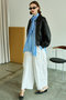 V-neck voluminous blouse/タイ付Vネックボリュームブラウス メゾンスペシャル/MAISON SPECIAL