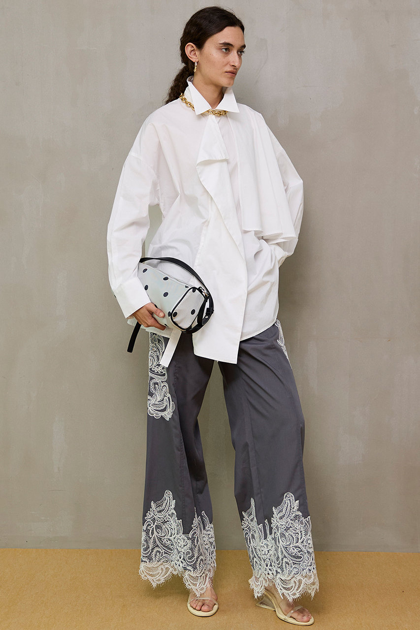 MAISON SPECIAL(メゾンスペシャル)｜Asymmetrical drape shirt