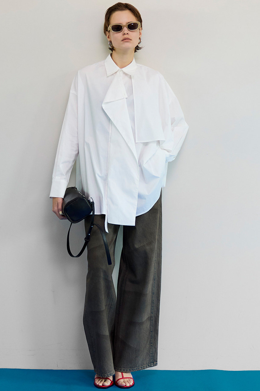 MAISON SPECIAL(メゾンスペシャル)｜Asymmetrical drape shirt