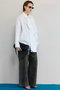 Asymmetrical drape shirt/アシンメトリードレープシャツ メゾンスペシャル/MAISON SPECIAL