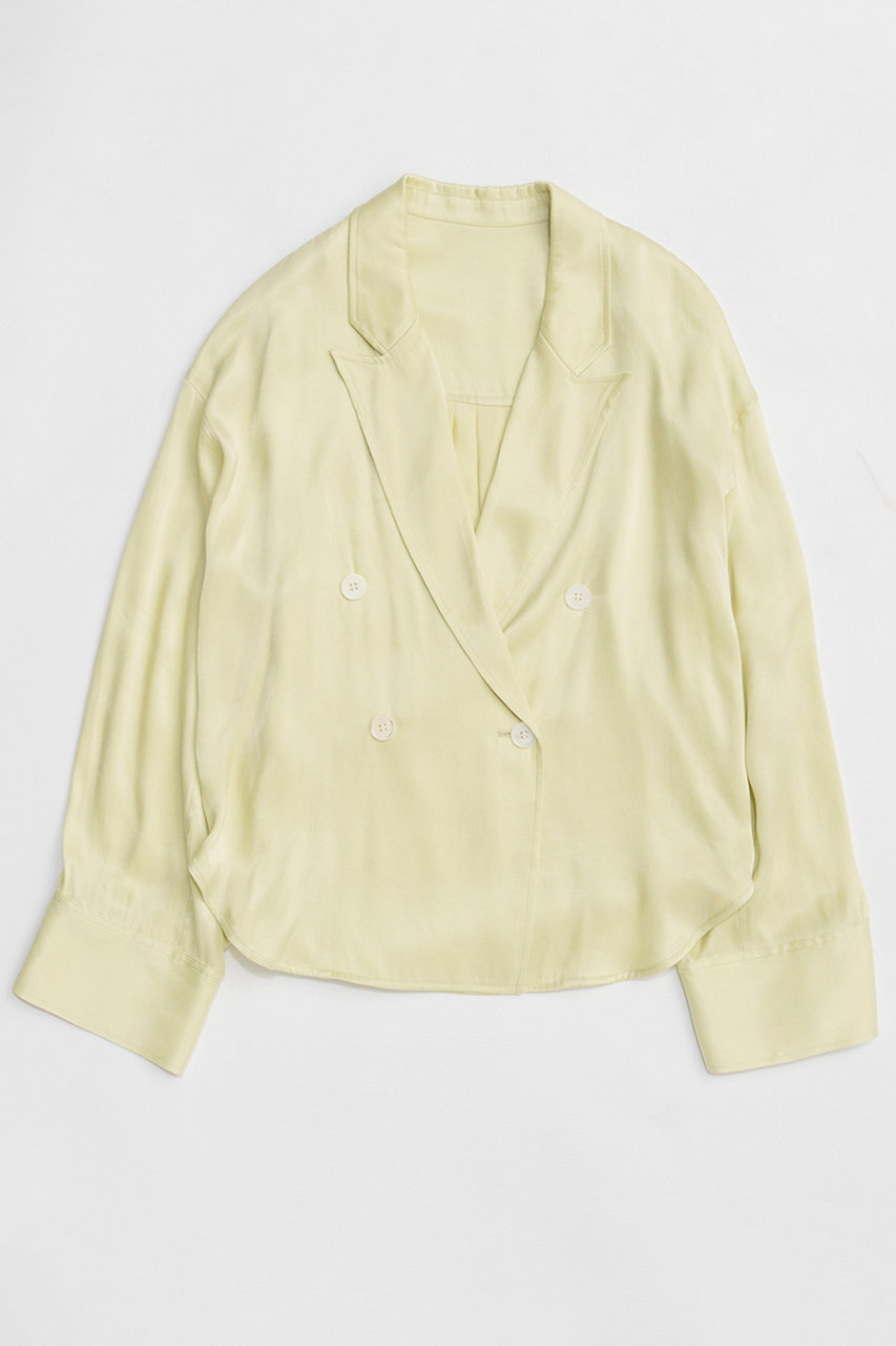 メゾンスペシャル/MAISON SPECIALのJacket-Like Loose Shirt/ジャケットライクルーズシャツ(LIME(ライム)/21261316301)