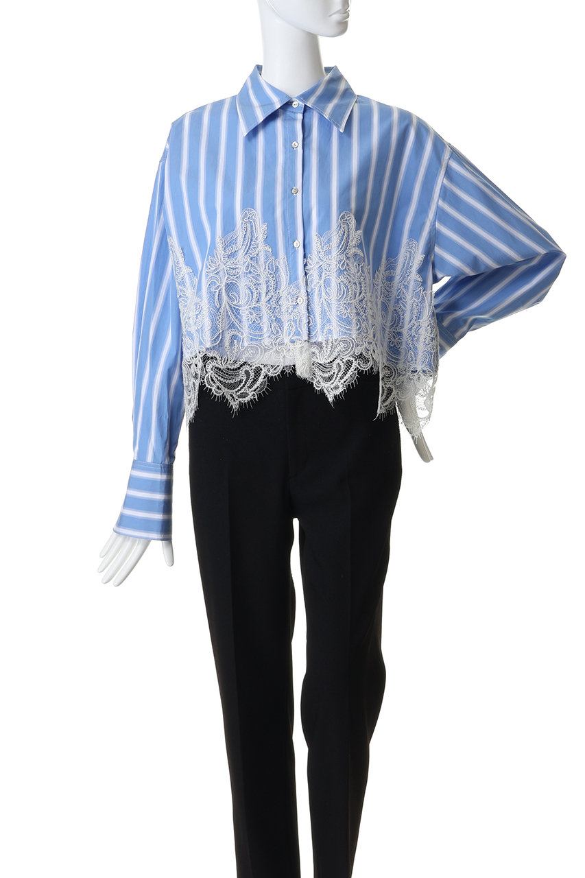MAISON SPECIAL(メゾンスペシャル)｜Striped Lace Shirt/ワイド